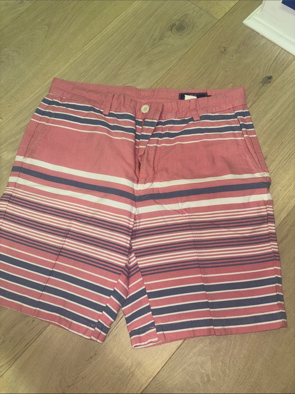 Vineyard Vines Pink and Navy Striped Men’s Shorts